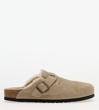 BIRKENSTOCK BOSTON SHEARLING TAUPE Birkenstock