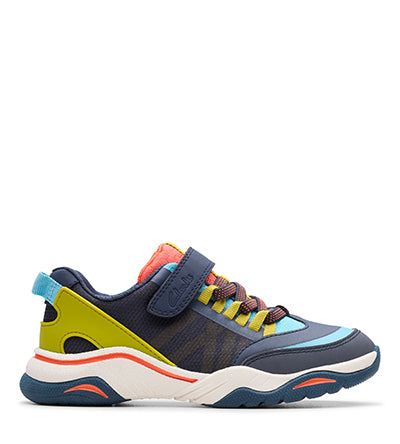 CLARKS FEATHER TRACK K NAVY F FIT Clarks