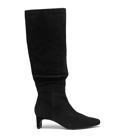 CLARKS EDINA SLOUCH BLACK SUEDE Clarks