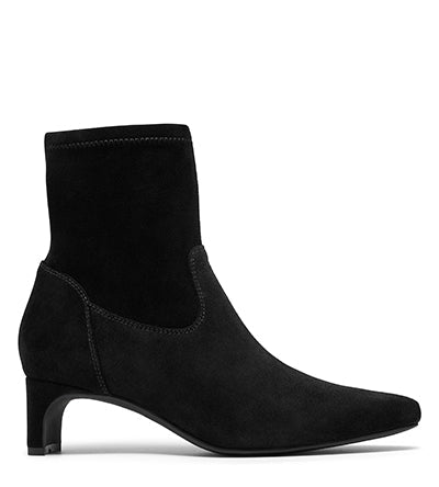 CLARKS EDINA STRETCH BLACK SUEDE Clarks