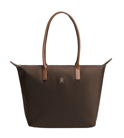 TOMMY HILFIGER POPETTE TOTE FONDANT BROWN Tommy Hilfiger