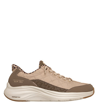 SKECHERS SLIP INS CONTOUR LEOPARD Skechers