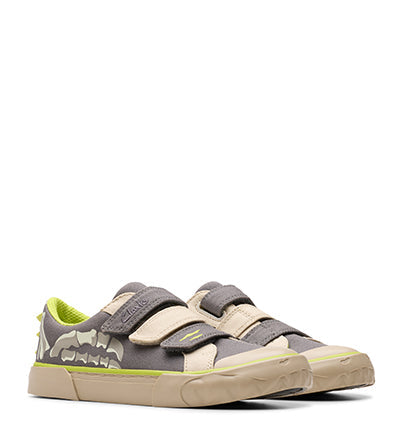 CLARKS FOXING STOMP T GREY F FIT Clarks
