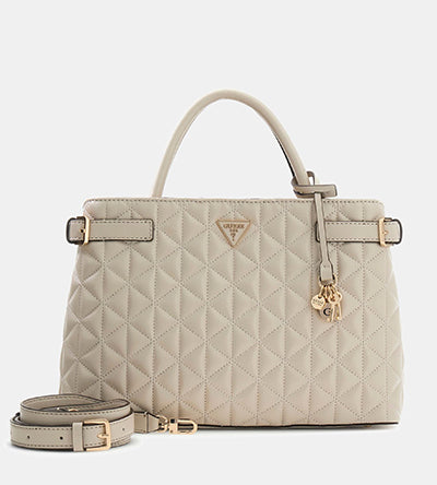 GUESS PAISLEIGH GIRLFRIEND SATCHEL BEIGE Guess?