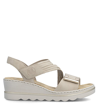 RIEKER MAMON 67410 TAUPE GOLD Rieker Shoes