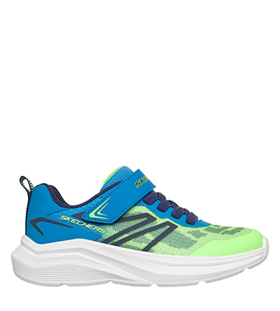 SKECHERS MICROSPEC VELOCITY LIME BLUE Skechers